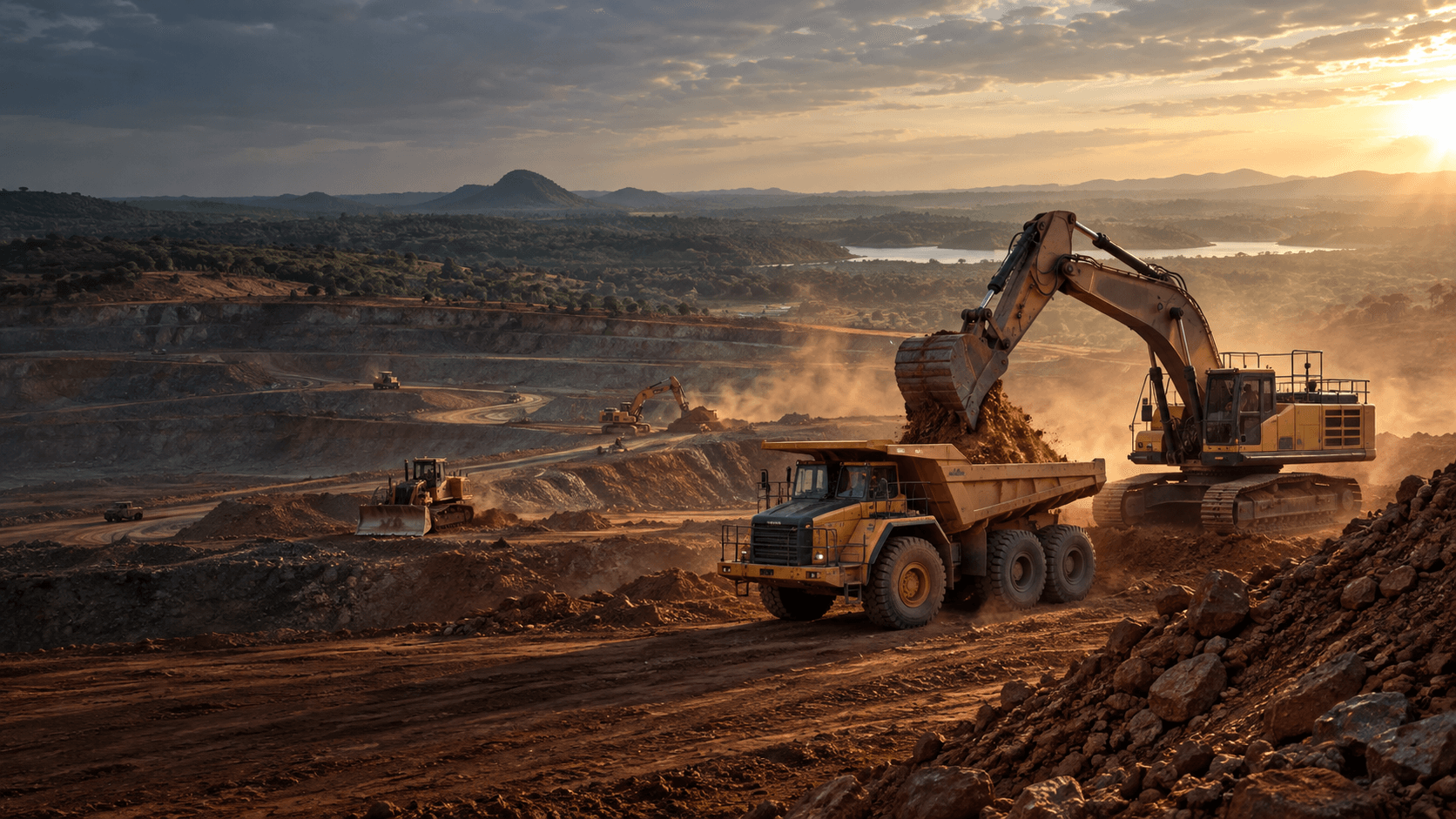 Mining operation featuring inspection